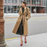THỜI TRANG HÀN QUỐC - Epaulet Tie-Waist Trench Coat
