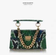 TÚI PLAY NO MORE - MICRO BAGUETTE - GREEN PYTHON
