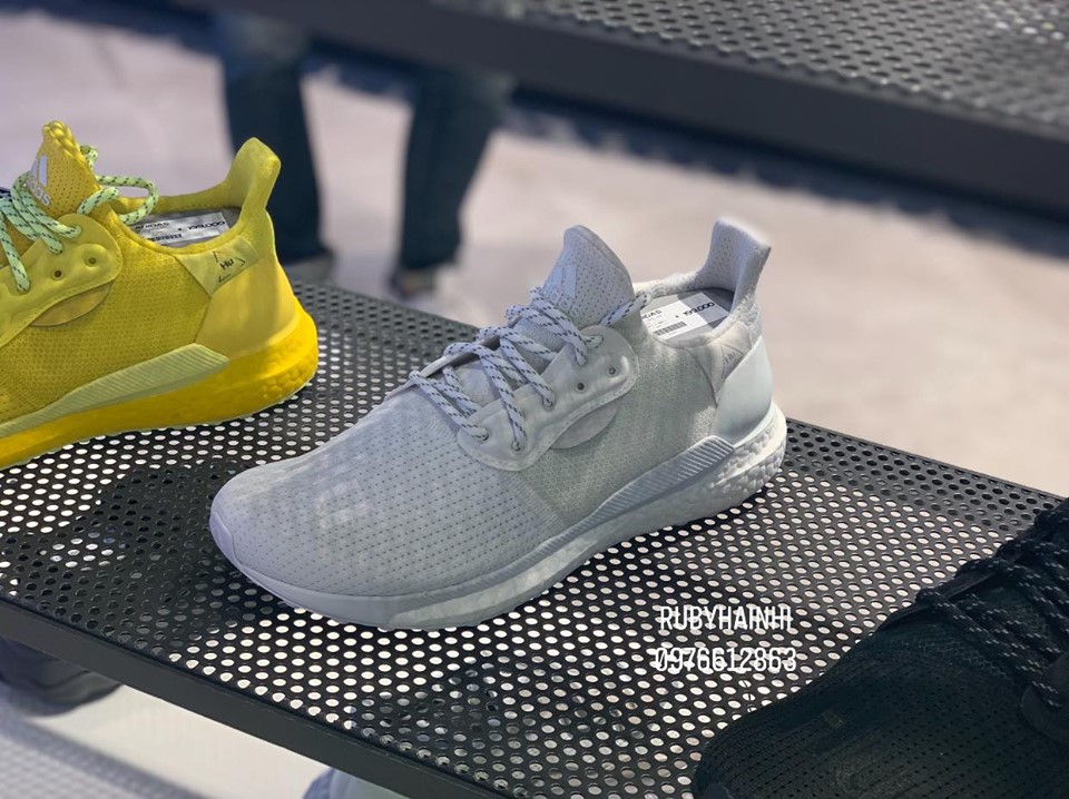 GIÀY ADIDAS X PHARRELL WILLIAMS SOLAR HU PRD GLIDE SNEAKERS - WHITE