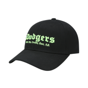 NÓN MLB LA DODGERS NEON WORDING ADJUSTABLE CAP - BLACK