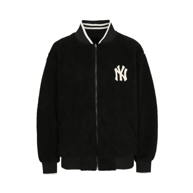ÁO KHOÁC MLB NEW YORK YANKEES REVERSIBLE SHEEP BOA JACKET - BLACK