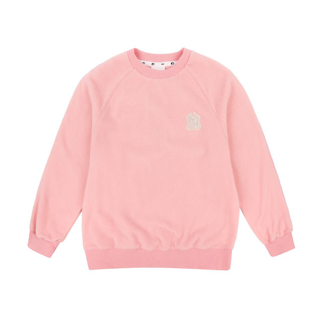 ÁO MLB NEW YORK YANKEES DOUBLE BOUCLE FLEECE SWEATSHIRT - PINK