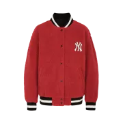 ÁO KHOÁC MLB NEW YORK YANKEES SHEEP BOA SOLID BASEBALL JACKET - RED