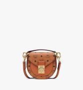 TÚI MCM MINI PATRICIA SHOULDER BAG IN VISETOS - COGNAC