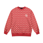 ÁO MLB NEW YORK YANKEES FRONT MONOGRAM EMBOSSED EMBROIDERY SWEATSHIRT - RED