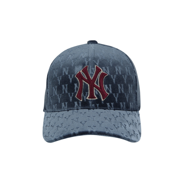 NÓN MLB NEW YORK YANKEES VELVET MONOGRAM ADJUSTABLE CAP - NAVY