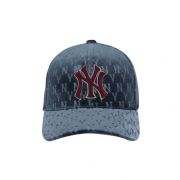 NÓN MLB NEW YORK YANKEES VELVET MONOGRAM ADJUSTABLE CAP - NAVY