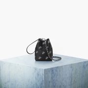 TÚI FIND KAPOOR - MINI PINGO BAG PATTERN CHAIN SET - BLACK