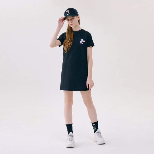 ĐẦM MLB X MICKEY COMFORT DRESS NEW YORK YANKEES - BLACK