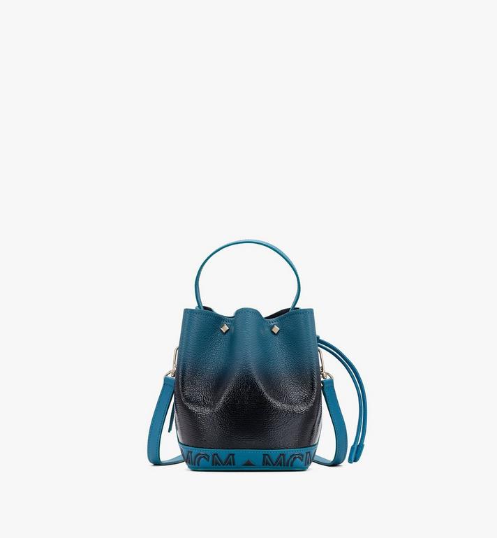 TÚI MCM MINI - MILANO DRAWSTRING BAG IN PATENT LEATHER GRADIENT - Navy Black