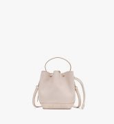 TÚI MCM MINI - MILANO DRAWSTRING BAG IN GOATSKIN LEATHER - Pink Tint