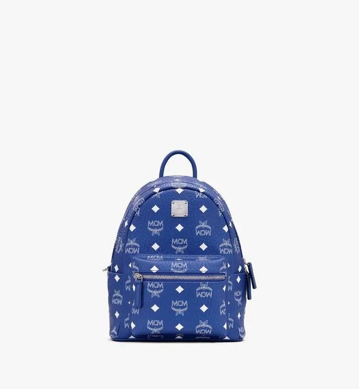 BALO MCM 27 CM - STARK BACKPACK IN VISETOS - Surf the Web (Blue)