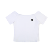 ÁO MLB OFF-SHOULDER SHORT SLEEVE T-SHIRT NEW YORK YANLKEES - WHITE