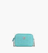 TÚI MCM CAMERA BAG IN MONOGRAM LEATHER - Blue