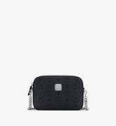 TÚI MCM CAMERA BAG IN MONOGRAM LEATHER - Black