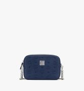 TÚI MCM CAMERA BAG IN MONOGRAM LEATHER - Navy