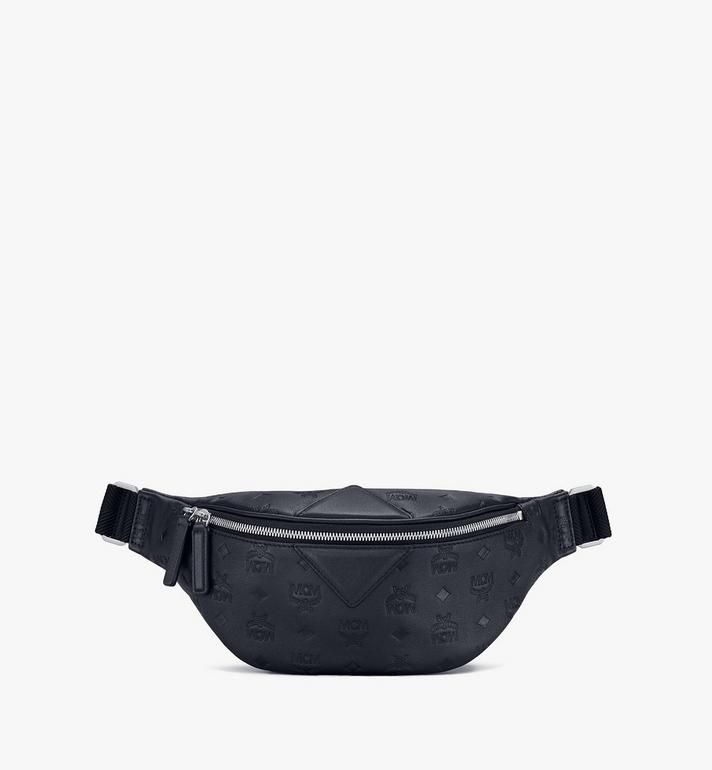 TÚI MCM SMALL - FURSTEN BELT BAG IN MONOGRAM LEATHER - Black