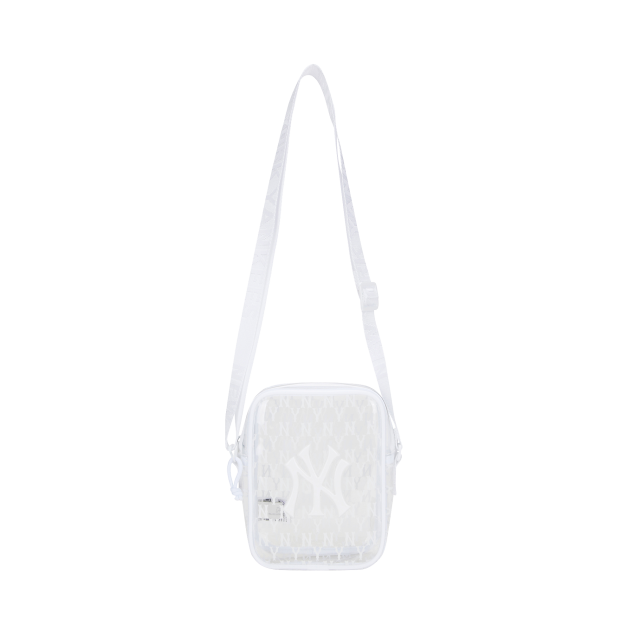 TÚI MLB PVC MONOGRAM MINI CROSS BAG NEW YORK YANKEES - WHITE