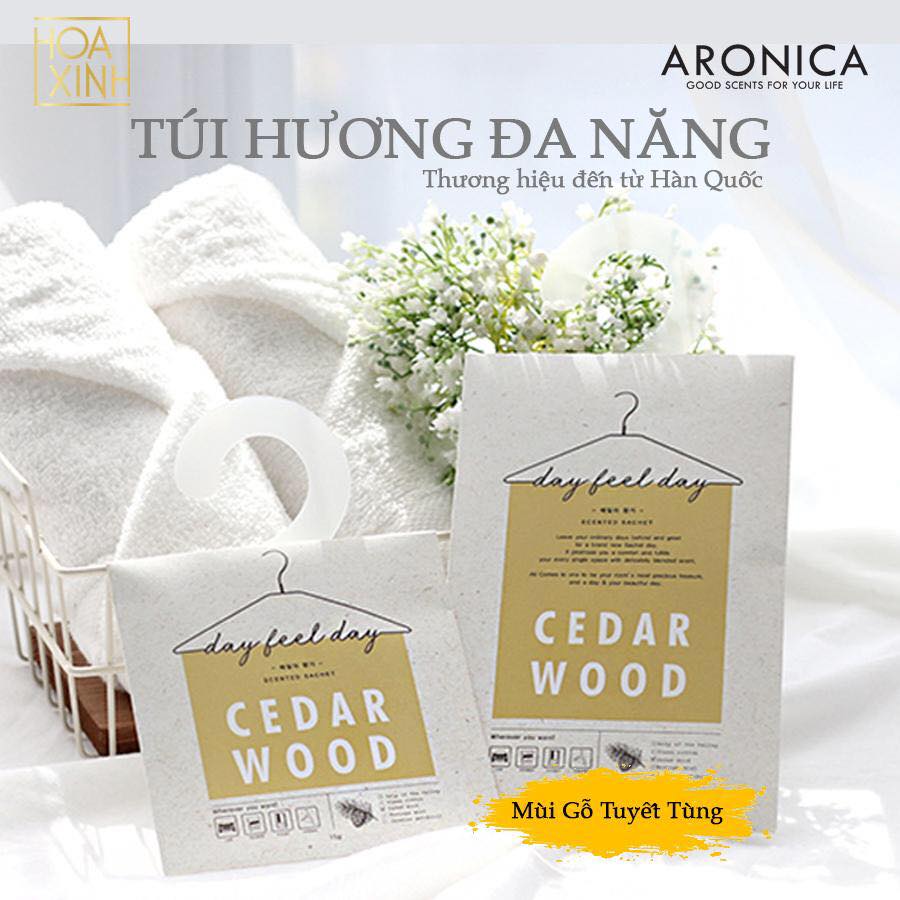 TÚI THƠM TINH DẦU ARONICA - CEDAR WOOD