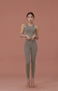 KOREA FITNESS - ĐỒ TẬP HÀN QUỐC - High Flexy Relax Autumn Gray