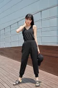 KOREA FITNESS - ĐỒ TẬP HÀN QUỐC - Athens Jump suit Black
