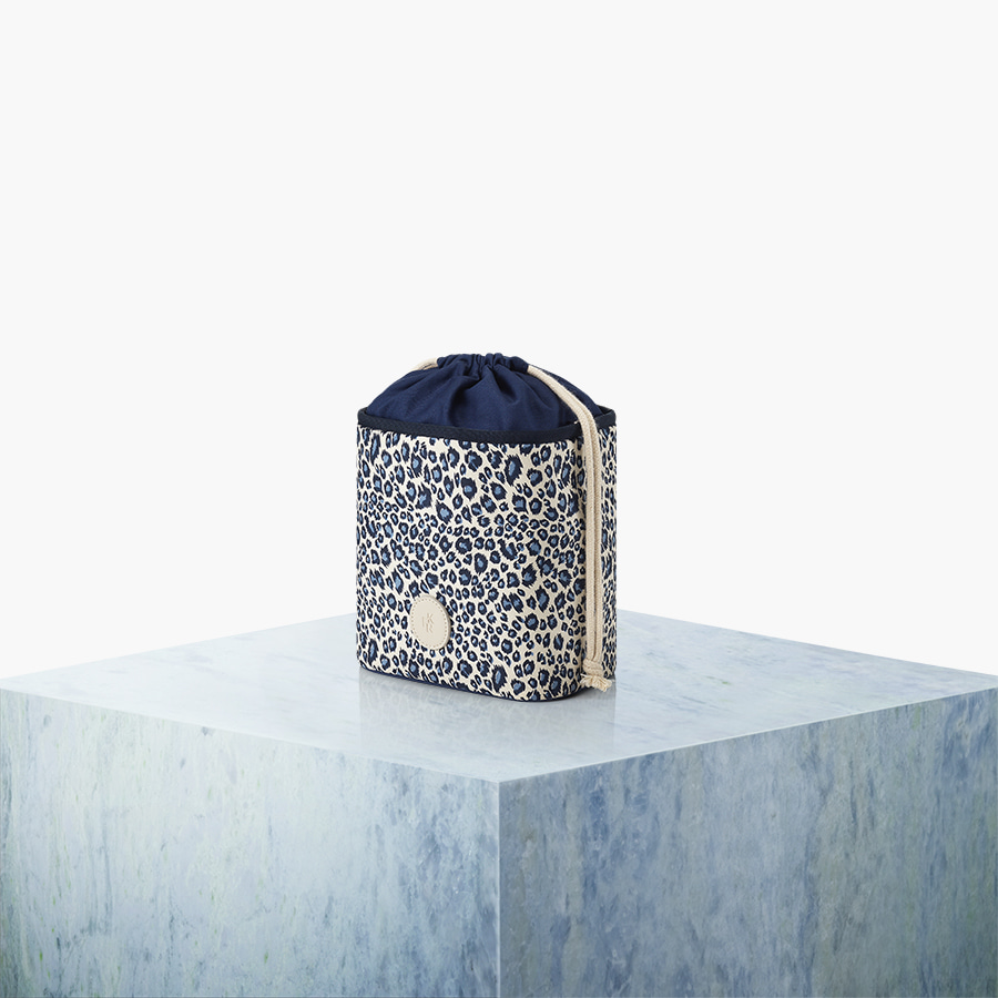 TÚI FIND KAPOOR - INNER BAG 18 LEOPARD - NAVY