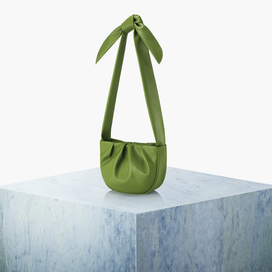 TÚI FIND KAPOOR - RIBBON 27 SHIRRING - GREEN