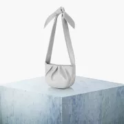 TÚI FIND KAPOOR - RIBBON 27 SHIRRING - LIGHT GRAY