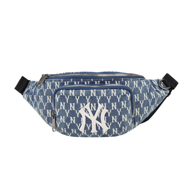 TÚI MLB MONOGRAM DENIM HIP SAC NEW YORK YANKEES - BLUE