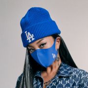 KHẨU TRANG MLB SMALL LOGO COLOR MASK LA DODGERS - BLUE