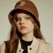 NÓN MLB CORDUROY BUCKET HAT BOSTON RED SOX - BROWN