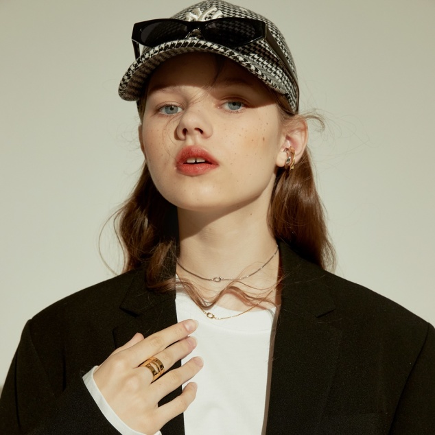 NÓN MLB HOUND TOOTH N-COVER BALL CAP NEW YORK YANKEES - BLACK