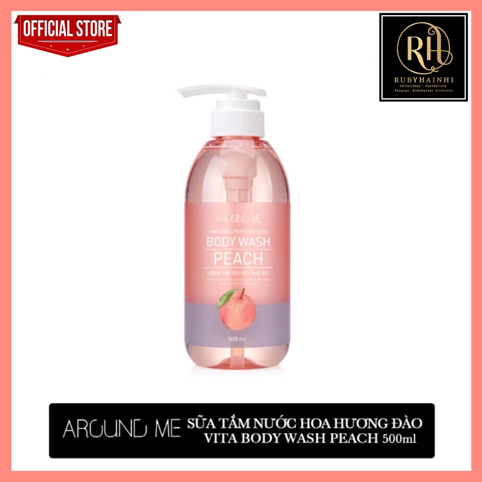 AROUND ME BODY WASH PEACH_2