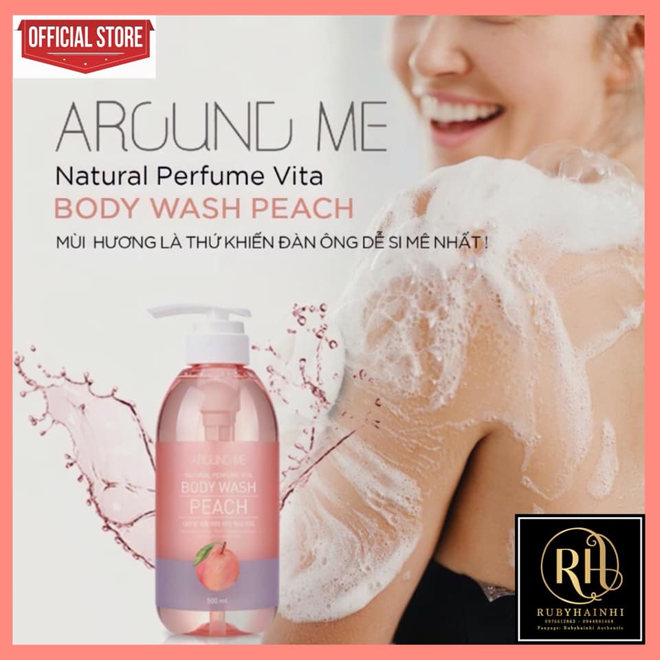 AROUND ME BODY WASH PEACH_3