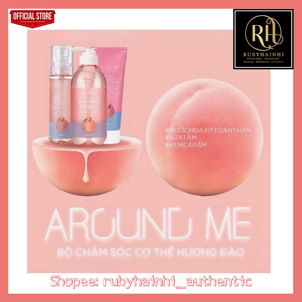 AROUND ME BODY WASH PEACH_4