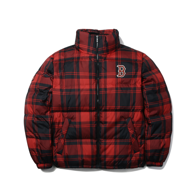 ÁO KHOÁC MLB CHECK BASE SHORT DOWN JACKET BOSTON RED SOX - RED