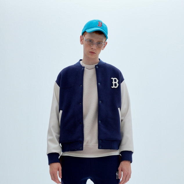 ÁO KHOÁC MLB FLEECE CLASSIC MONSTER BASEBALL JACKET - BLACK