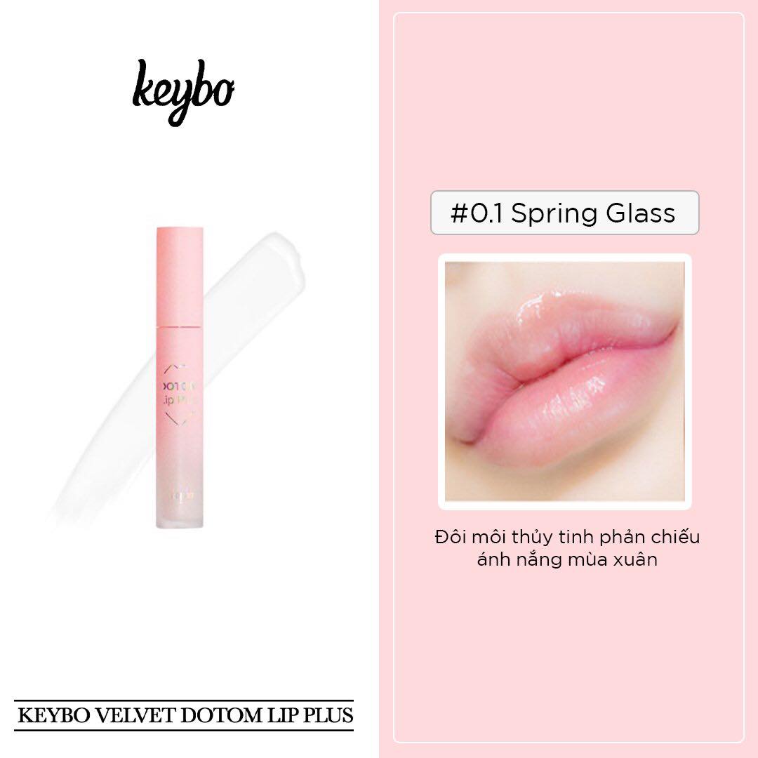 KEYBO VELVET LIP PLUS - SON DƯỠNG MÔI - 0.1 Spring Glass