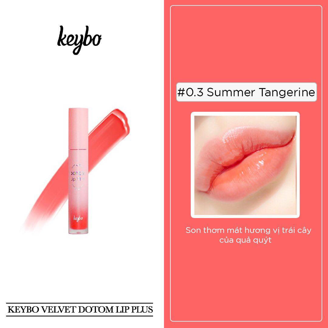 KEYBO VELVET LIP PLUS - SON DƯỠNG MÔI - 03 Summer Tangerine