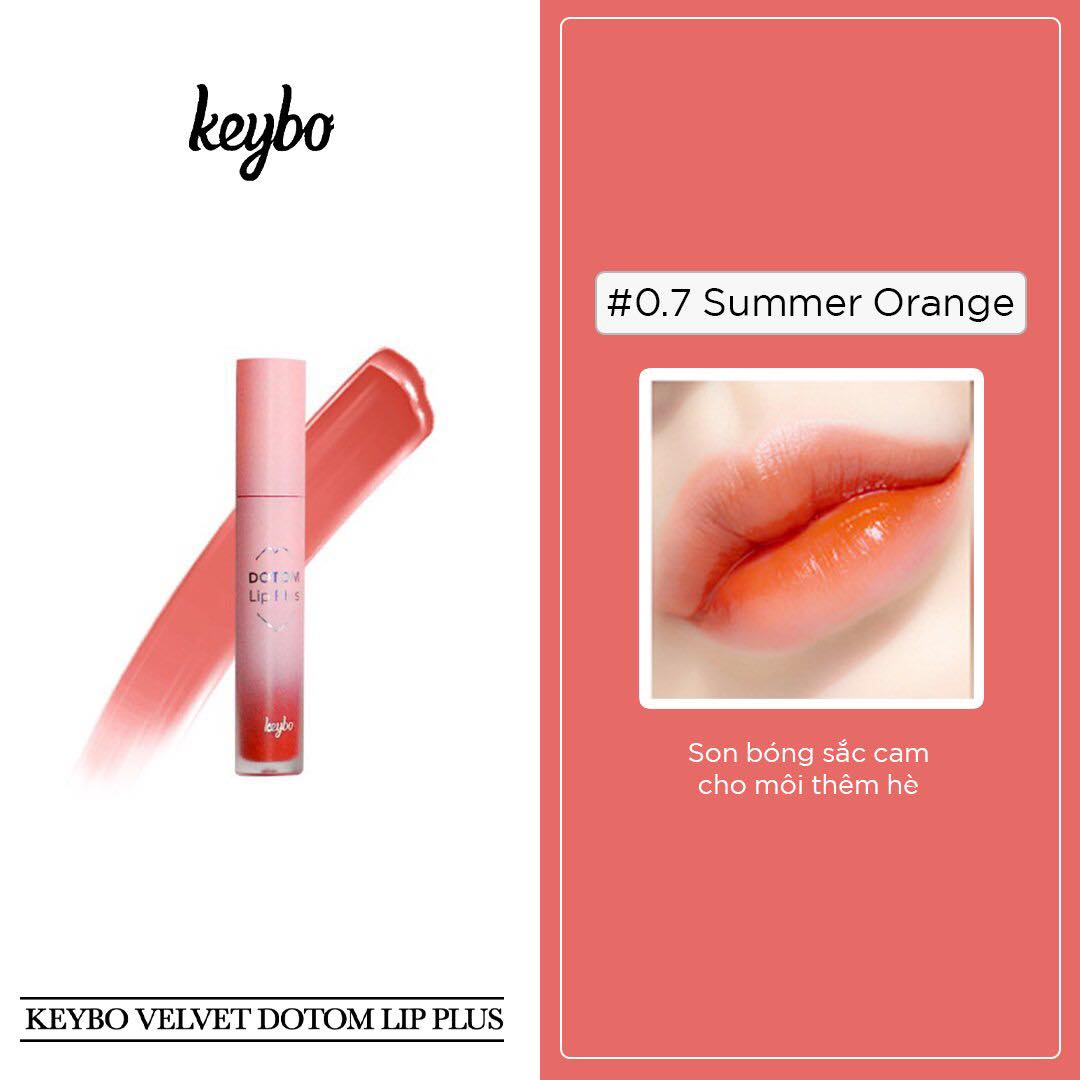 KEYBO VELVET LIP PLUS - SON DƯỠNG MÔI - 0.7 Summer Orange