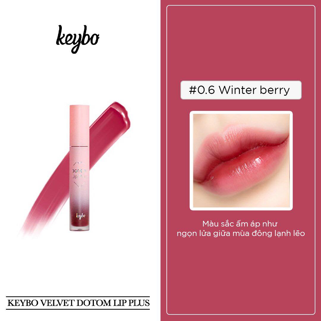 KEYBO VELVET LIP PLUS - SON DƯỠNG MÔI - 0.6 Winter Berry