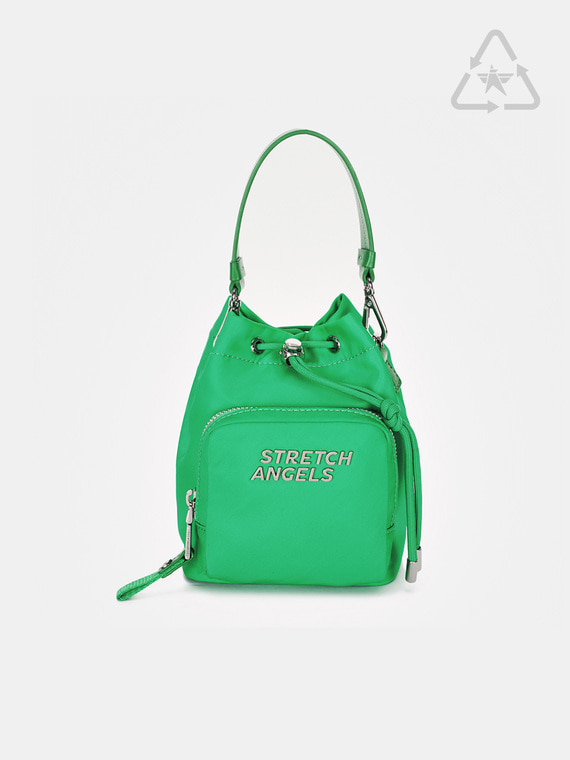 TÚI STRETCH ANGELS - RECYCLED NYLON BUCKET BAG - GREEN