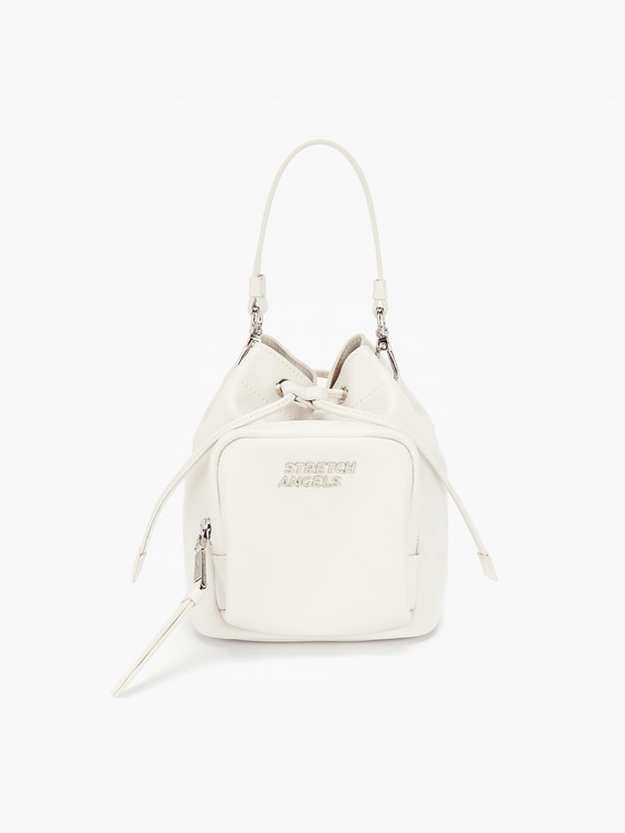 TÚI STRETCH ANGELS - SMALL PICO BUCKET BAG - WHITE