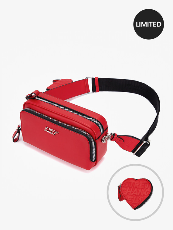 TÚI STRETCH ANGELS - HEART PANINI BAG - RED