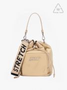 TÚI STRETCH ANGELS - MEDIUM PICO BUCKET BAG - BEIGE