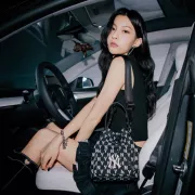 TÚI MLB MONOGRAM BUCKET BAG NEW YORK YANKEES - BLACK