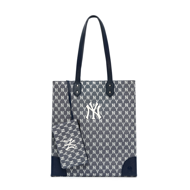 TÚI MLB MONOGRAM JACQUARD SHOPPER BAG NEW YORK YANKEES - NAVY