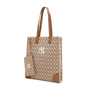 TÚI MLB MONOGRAM JACQUARD SHOPPER BAG NEW YORK YANKEES - BROWN