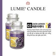 NẾN THƠM CAO CẤP HÀN QUỐC PREMIUM LUMIE LARGE JAR CANDLE  - LEMON LAVENDER