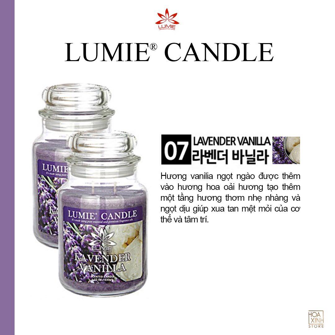 NẾN THƠM CAO CẤP HÀN QUỐC PREMIUM LUMIE LARGE JAR CANDLE - LAVENDER VANILA